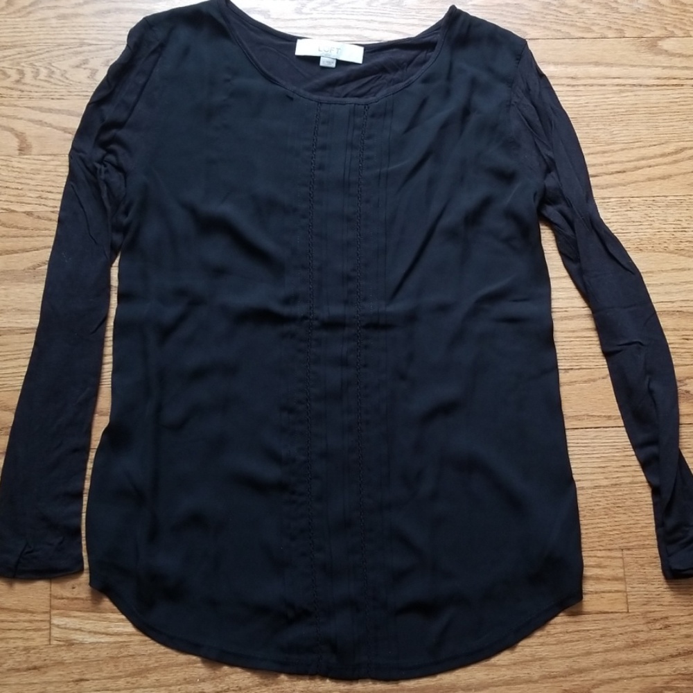 LOFT mixed media top